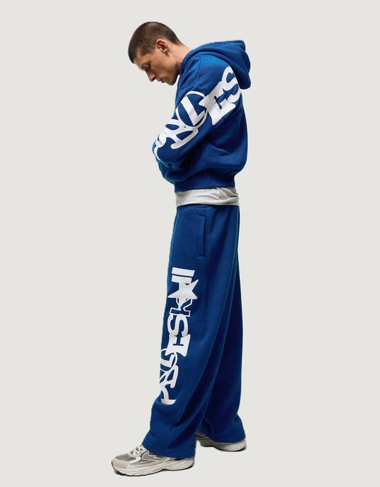 Balloon Trousers with Side Print