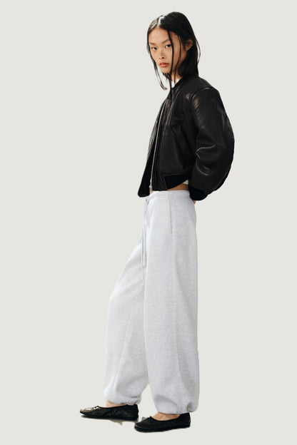 Basic Straight Plush Trousers