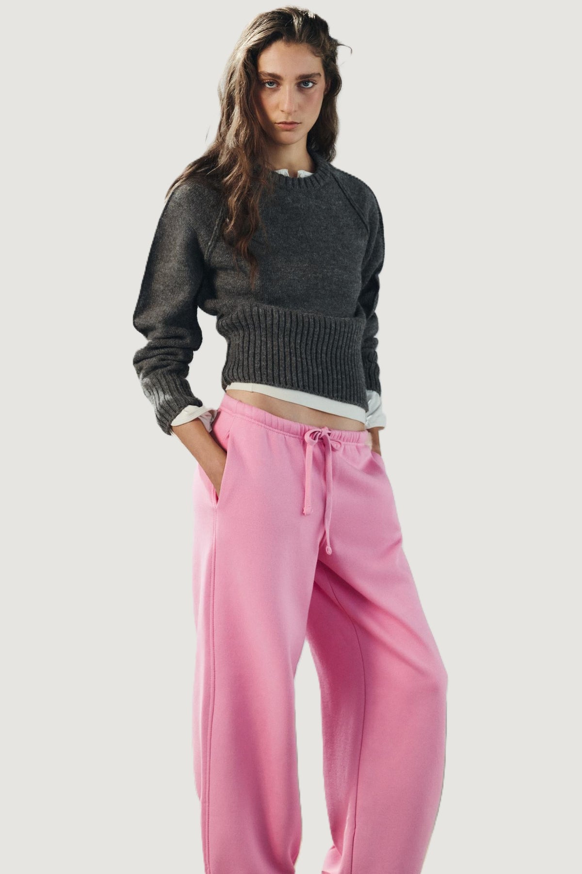 Basic Straight Plush Trousers