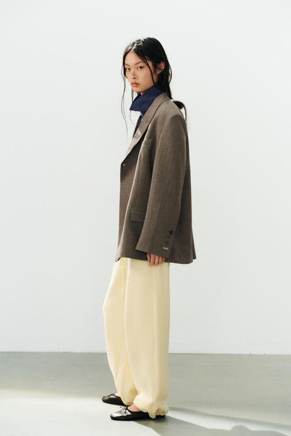 Basic Straight Plush Trousers